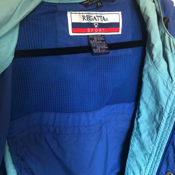 Vintage 90’s Y2K Regatta Sport Color Block Windbreaker Jacket - Picture 5 of 6